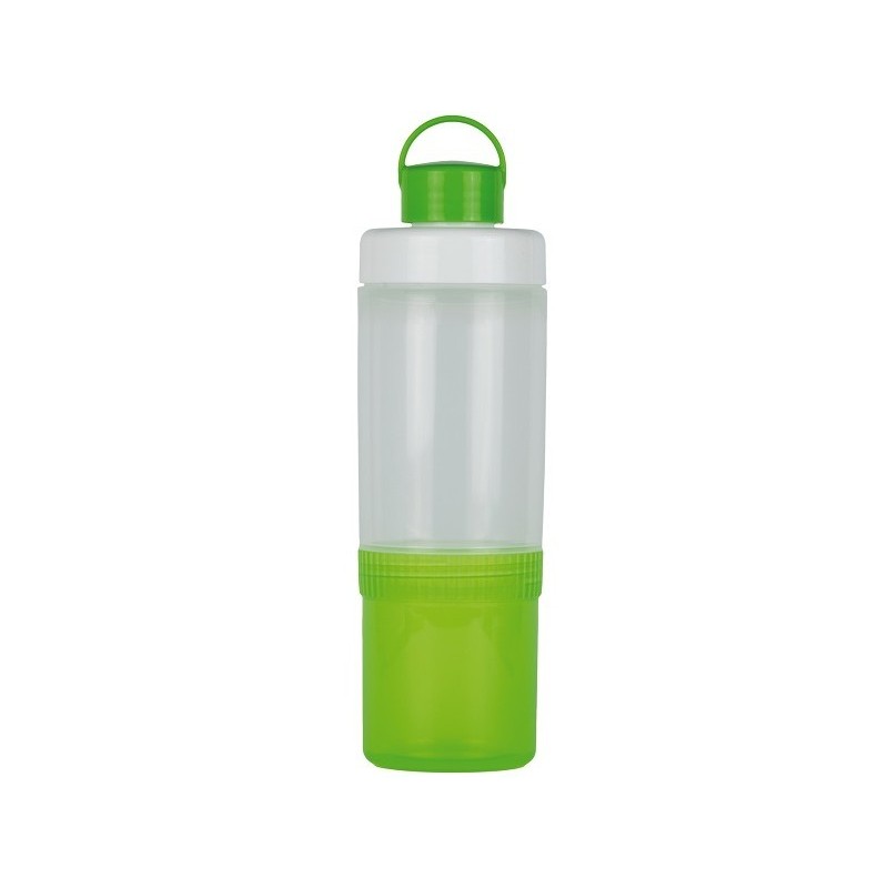 SNIPS LUNCH EAT&DRINK - butelka z pojemnikiem 0,4L + 0,25L zielona