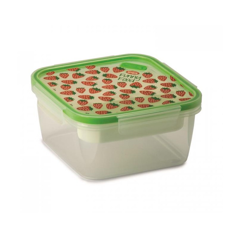 SNIPSLOCK LUNCH BOX - lunch box ze sztućcami 1,4L TRUSKAWKA